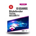 ESD Bitdefender Total Security 10 usuarios